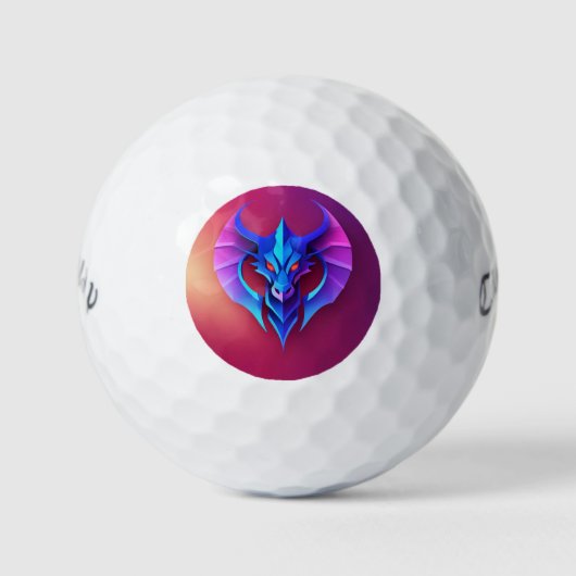 Golf Balls Neon Wyrm Emblem Golfball (Vorderseite)