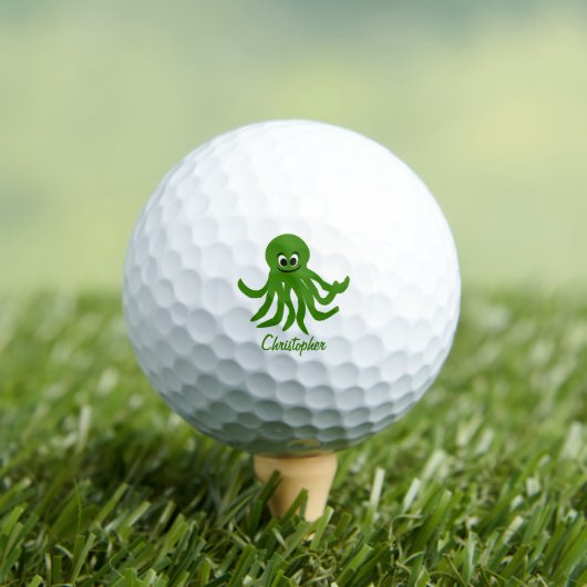 Golf Balls Octopus Design Golfball (Insitu T-Shirt)