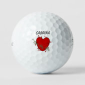 Golf Balls "Red Heart" Golfball (Vorderseite)