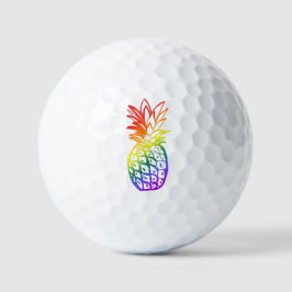 Golf Balls Regenbogen Ananas Golfball