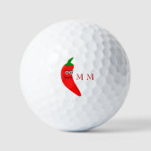 Golf Balls Roter Chili Pepper Design Golfball (Vorderseite)
