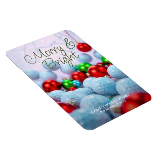 Golf Balls & Shiny Ornaments Magnet (Rechte Seite)