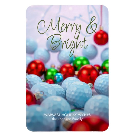 Golf Balls & Shiny Ornaments Magnet (Vertikal)