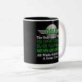 Golf Balls Spaß Zweifarbige Tasse (VorderseiteRechts)