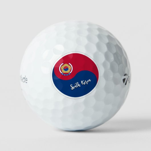 Golf Balls, Südkorea, Patriotische koreanische Fla Golfball (Vorderseite)