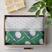 Golf Balls T-Shirts Blue Green White Dimples Seidenpapier (Geschenk)