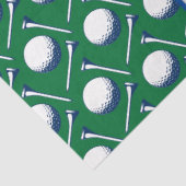 Golf Balls T-Shirts Blue Green White Dimples Seidenpapier (Ausschnitt)