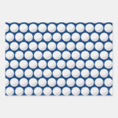 Golf Balls T-Shirts Dimples Moderner Golfspass Geschenkpapier Set (Vorderseite 3)