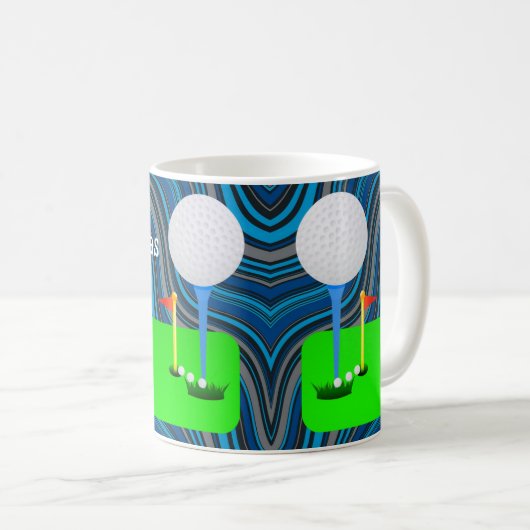 Golf Balls Tasse (VorderseiteRechts)