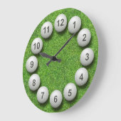 Golf Balls Time Große Wanduhr (Winkel)