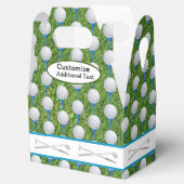 Golf Balls und Golf Clubs Gefälligkeitsbox Geschenkschachtel (Geöffnet)