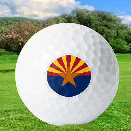 Golf Balls von Arizona, Staatsflagge / Patrioten Golfball