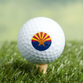 Golf Balls von Arizona, Staatsflagge / Patrioten Golfball (Insitu T-Shirt)