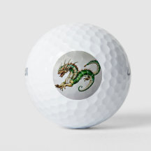 Golf Balls - "Watercolor Dragon Majestät