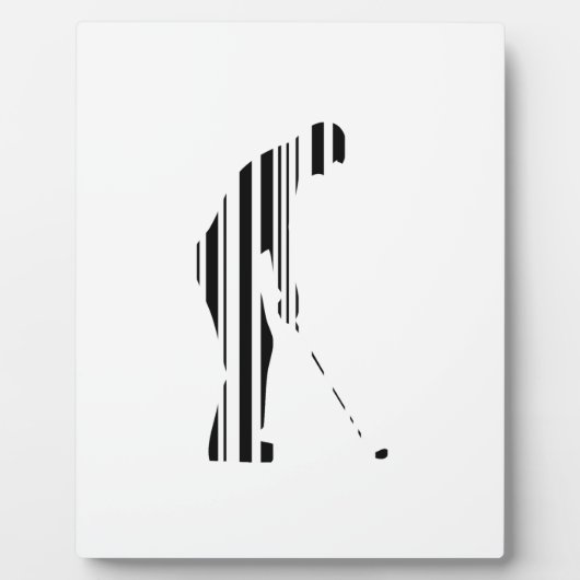 GOLF BAR CODE Golfer Golfing Sports Design Fotoplatte (Vorderseite)