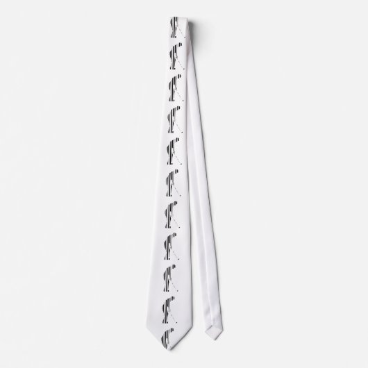 GOLF BAR CODE Golfer Golfing Sports Design Krawatte (Vorderseite)