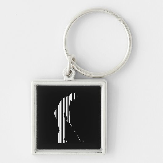 GOLF BAR CODE Golfer Golfing Sports Design Schlüsselanhänger (Vorne)