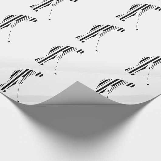 GOLF BAR CODE Golfer Golfsport Design Geschenkpapier (Ecke)