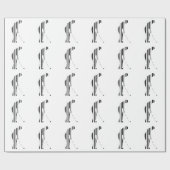 GOLF BAR CODE Golfer Golfsport Design Geschenkpapier (Flach)