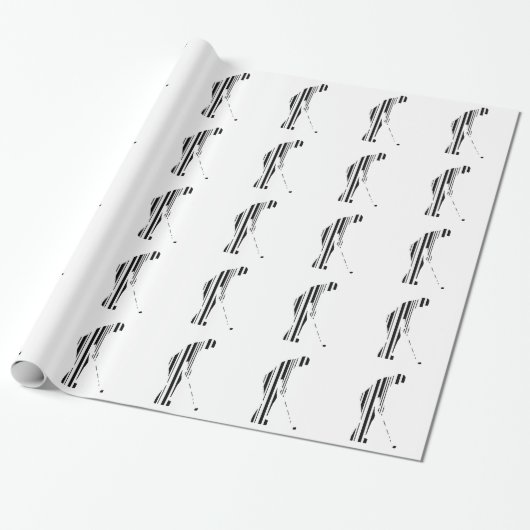 GOLF BAR CODE Golfer Golfsport Design Geschenkpapier (Ungerollt)