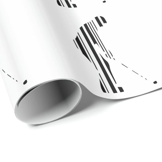 GOLF BAR CODE Golfer Golfsport Design Geschenkpapier (Rolleneckpunkt)