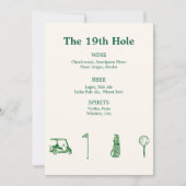 Golf Bar Einladung (Vorderseite)