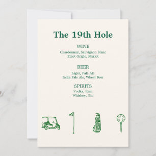 Golf Bar Einladung