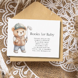 Golf Bär lässt Par-Tee Baby Shower Bücher für Baby Begleitkarte