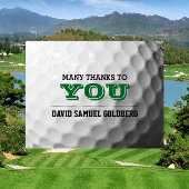 Golf Bar Mitzvah Danke Karte