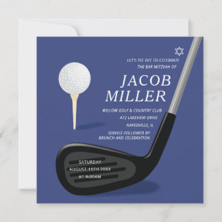 Golf Bar Mitzvah Einladung Country Club
