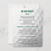 Golf Bar Mitzvah Guest Information Card Ankündigung (Vorderseite)