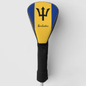 Golf Barbados & Barbados Flag / Golf Clubs Abdecku Headcover (Vorderseite)