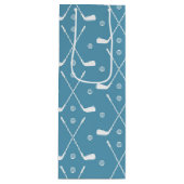 Golf Bat und Blue Background Geschenktüte Für Weinflaschen (Vorderseite)
