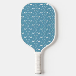 Golf Bat und Blue Background Pickleball Schläger