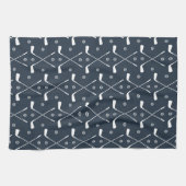 Golf Bat und dunkle Umgebung Geschirrtuch (Horizontal)