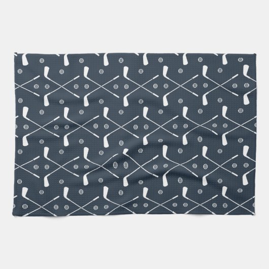 Golf Bat und dunkle Umgebung Geschirrtuch (Horizontal)