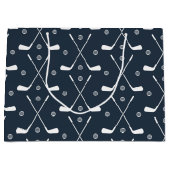 Golf Bat und dunkle Umgebung Große Geschenktüte (Vorderseite)