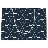 Golf Bat und dunkle Umgebung Große Geschenktüte (Rückseite)