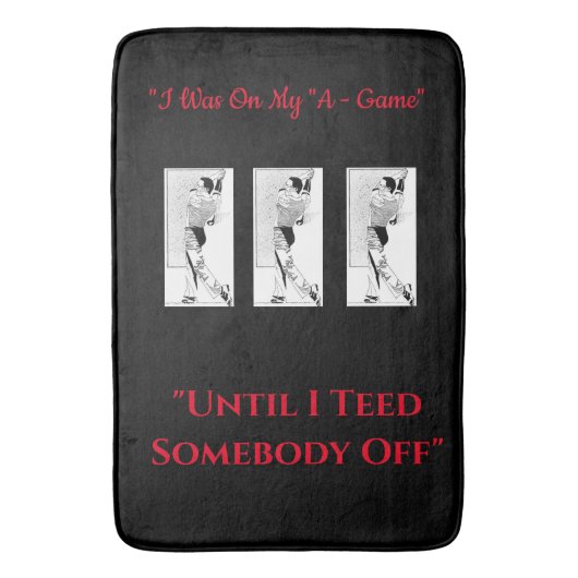 Golf Bath Mat Badematte (Vorderseite Vertikal)