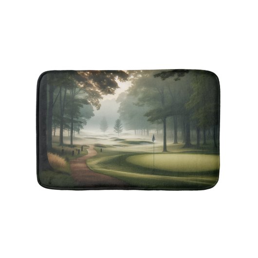 Golf Bath Mat mit angesagter Golfplatz-Szene Badematte (Vorderseite)