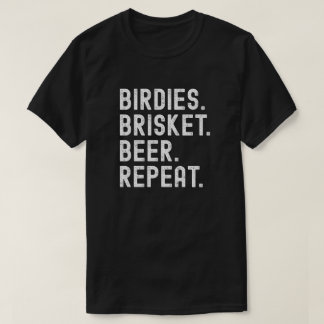 Golf BBQ Birdies Brisket Bier Lustiges Golf-Gesche T-Shirt