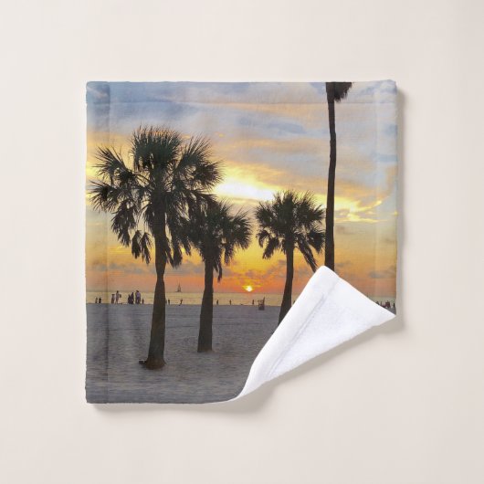 Golf Beach Sunset Waschlappen (Waschlappen)