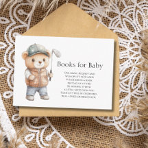Golf Bear Lets Par-Tee Baby Shower Books For Baby 