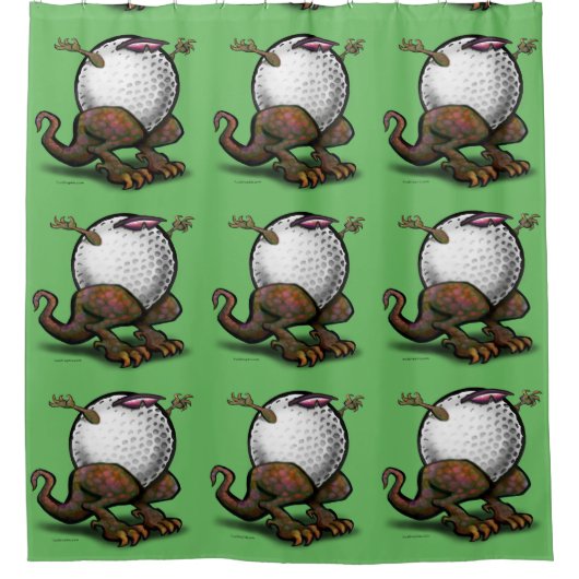 Golf Beast Duschvorhang (Vorderseite)