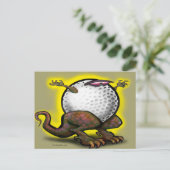 Golf Beast Postkarte (Stehend Vorderseite)