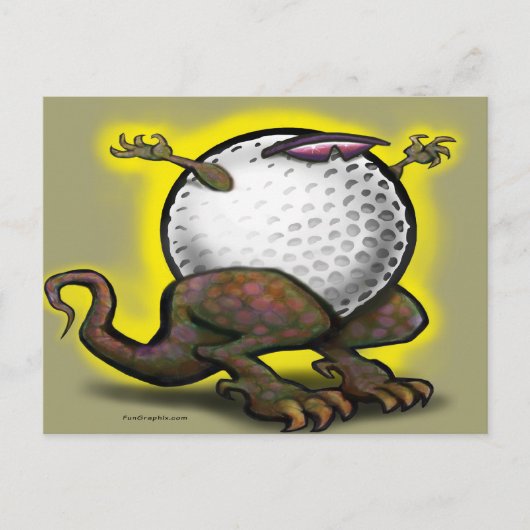 Golf Beast Postkarte (Vorderseite)