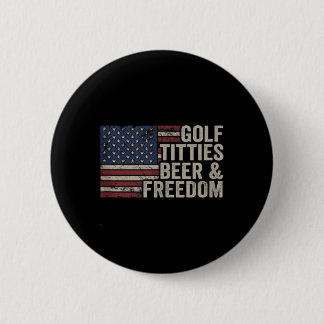 Golf Beer Dom - Lustiger Golfer-Witz Usa Trinken Button
