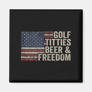 Golf Beer Dom - Lustiger Golfer-Witz Usa Trinken Magnet