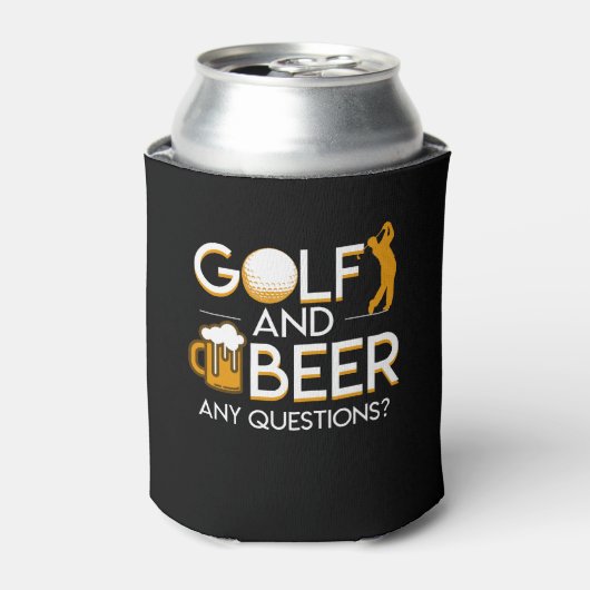 Golf Beer Fragen Golf Beer Sprichwort Dosenkühler (Kanne Vorderseite)