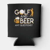 Golf Beer Fragen Golf Beer Sprichwort Dosenkühler (Vorderseite)